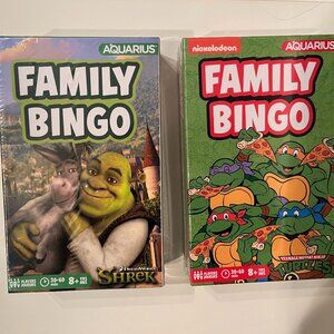 Shrek and Ninja Turtles‎ Family Bingo (Set of TWO / new / home games /x)